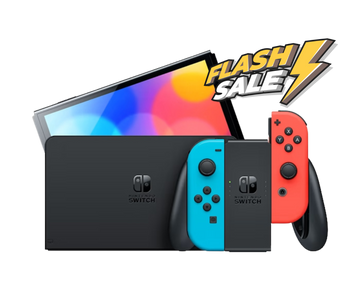 Nintendo Switch - OLED Model (Neon Red & Blue)